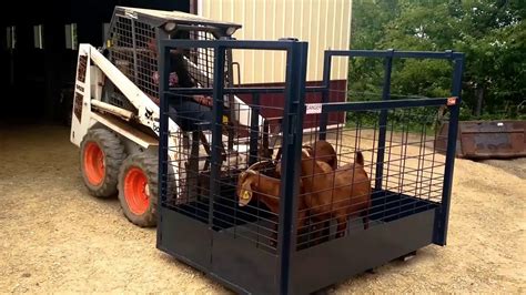 skid steer calf mover|Calf/Small Animal Mover .